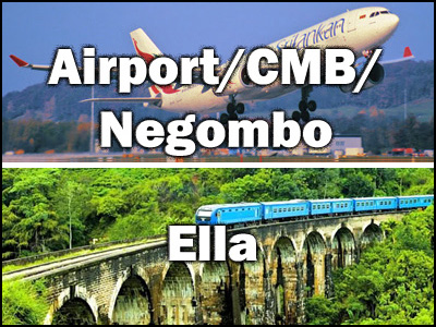 Airport to Ella or Ella to Airport trnasfer