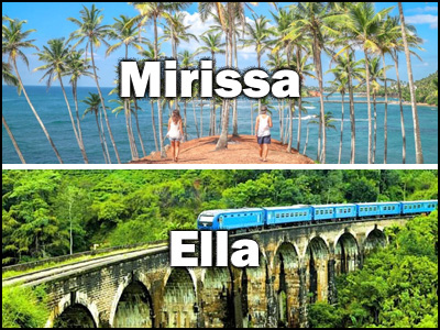 Ella to  Mirissa or Mirissa to Ella trnasfer