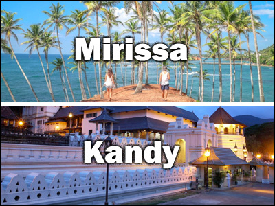 Kandy to  Mirissa or Mirissa to Kandy trnasfer